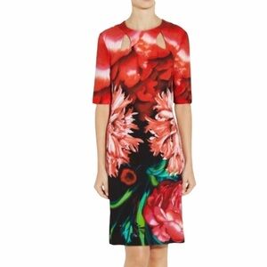 Peter Pilotto- Mini Floral Cutout Cocktail Dress